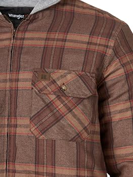 Wrangler Hooded Flannel Work Jacket 