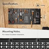 VonHaus Tool Pegboard 44pc Wall Storage Organiser for Shed Garage view 4