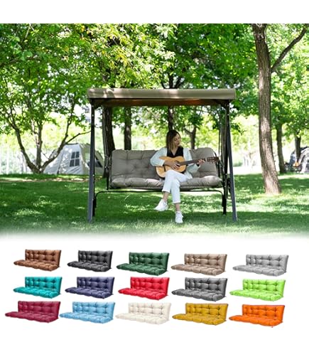 Xpnit Thick Cotton Bench Seat Cushion 2/3 Seater,8cm Thick Long Bench Seat Cushions Sofa Floor Cushion Pad For Home Garden Indoor Outdoor (45x45cm,Light Green