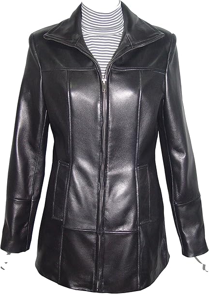 Amazon Nettailor Co 4180フィットベストクリーンクールレザーロングジャケットレディースファッション レディース 通販