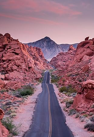 Pink Mountain Photography Background Highway Road Landscape Scenery Natural Scenery Backdrop Holiday Travel Nature Scenery Photo Studio Backdrop Wedding Birthday Party Backdrop 5x7ft E00t9443 Amazon Ca Camera Photo