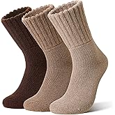 Eyean Merino Wool Socks Thermal Winter Ski Warm Thick Cozy Boot Hiking Socks for Women Men 3 Pairs