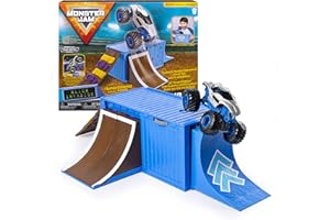 Monster Jam, Ship It & Flip It Transforming Playset with Exclusive 1:64 Scale Die-Cast Monster Jam Truck
