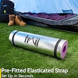 Trail Outdoor Leisure Trail Camping Mat 7mm Reflective Foam 180x50 Purple view 6