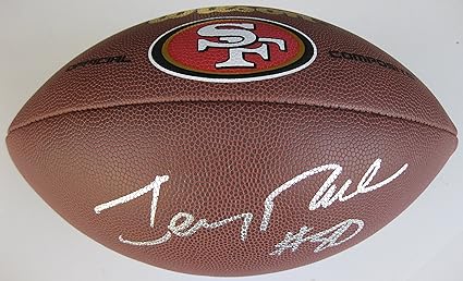 jerry rice autographed football