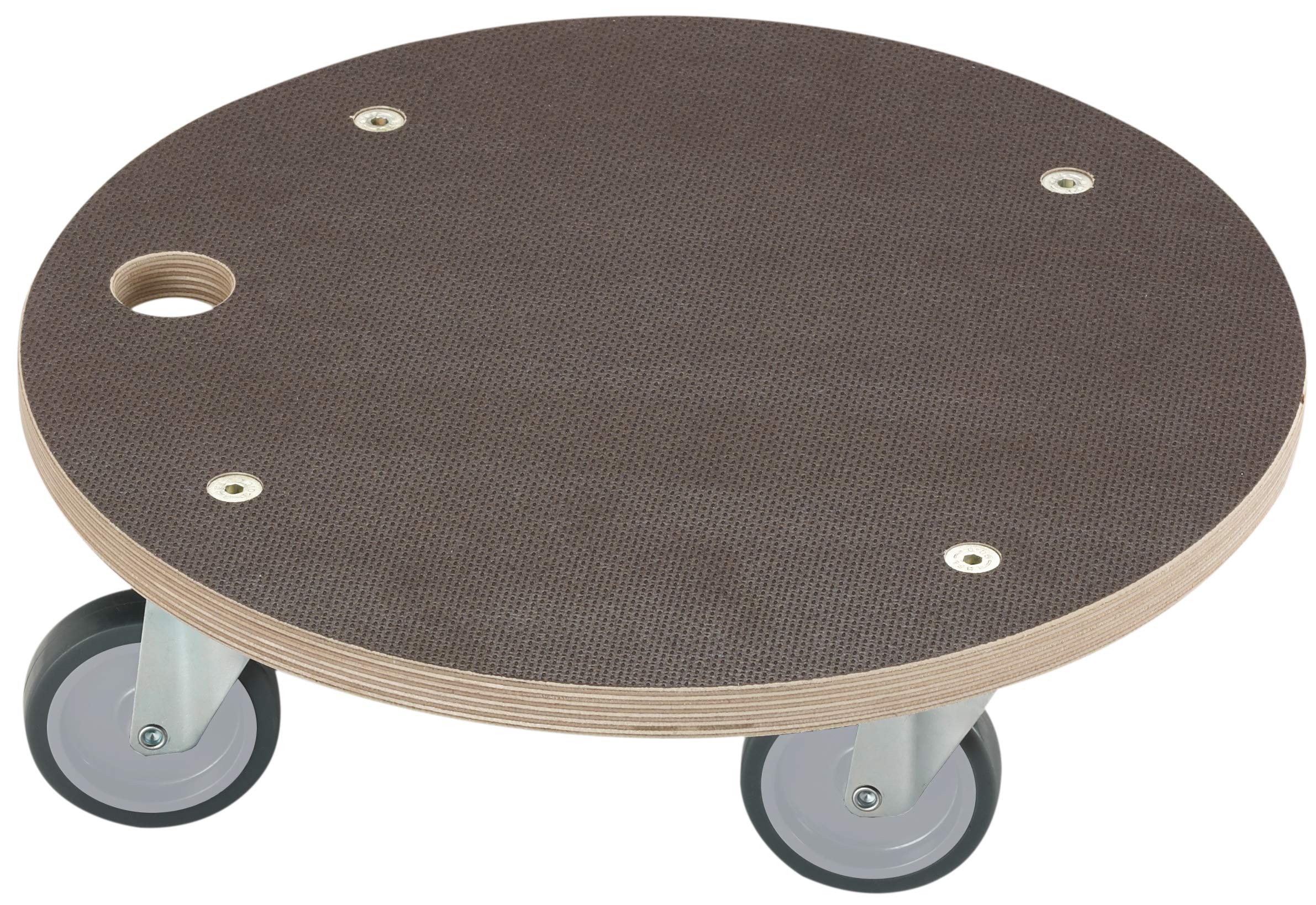 Dörner + Helmer Maxi Soft Round (Maximum Load Capacity 200 kg, 4 TPE Wheels 75 mm, Water-Resistant Surface, for Carpet, Tiles and Parquet Floors)