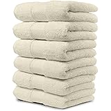 Maura 6 Piece Hand Towels. Extra Large 16"x30" Premium Turkish Face Towel Sets. Thick, Soft, Plush and Highly Absorbent Luxur
