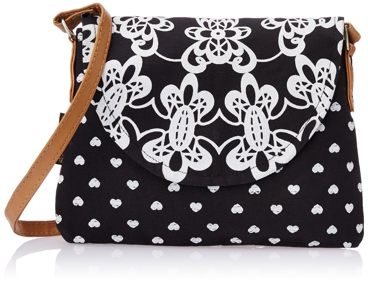 kanvas katha women sling bag (black)(kkpus/amz/07)