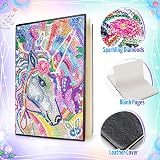 Pearoft Unicorn Diamond Painting Notebook Set 2pcs Kids Stationery Gift view 2