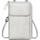 KUKOO Small Crossbody Bags for Women PU Leather Cell Phone Purse Wallet with Credit Card Slots