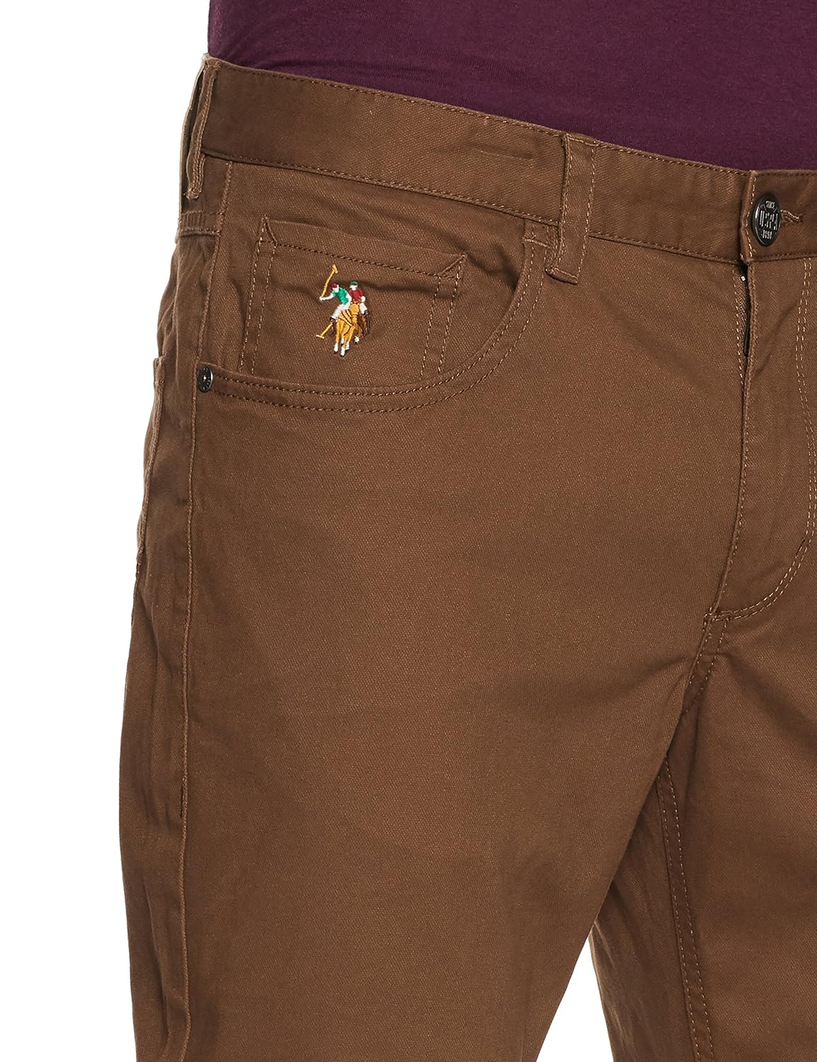 us polo association men's straight fit casual trousers