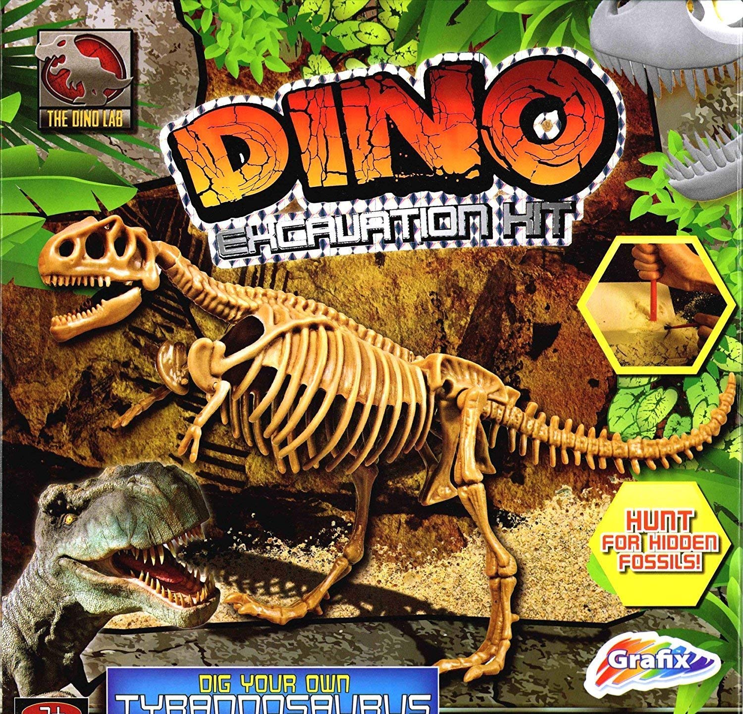 excavation kit dinosaur fossil dig it out
