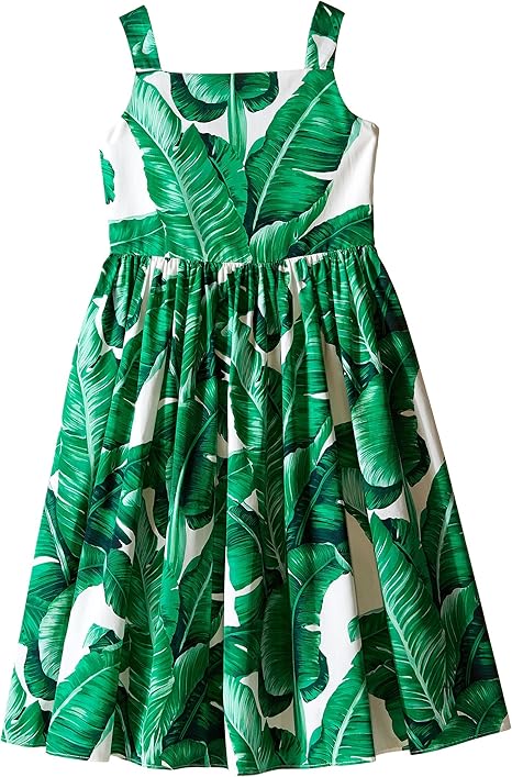 Amazon ドルチェアンドガッバーナ Dolce Gabbana Kids ガールズ Botanical Garden Banana Leaf Sleeveless Dress Toddler Little Kids ドレス 並行輸入品 フォーマル 通販