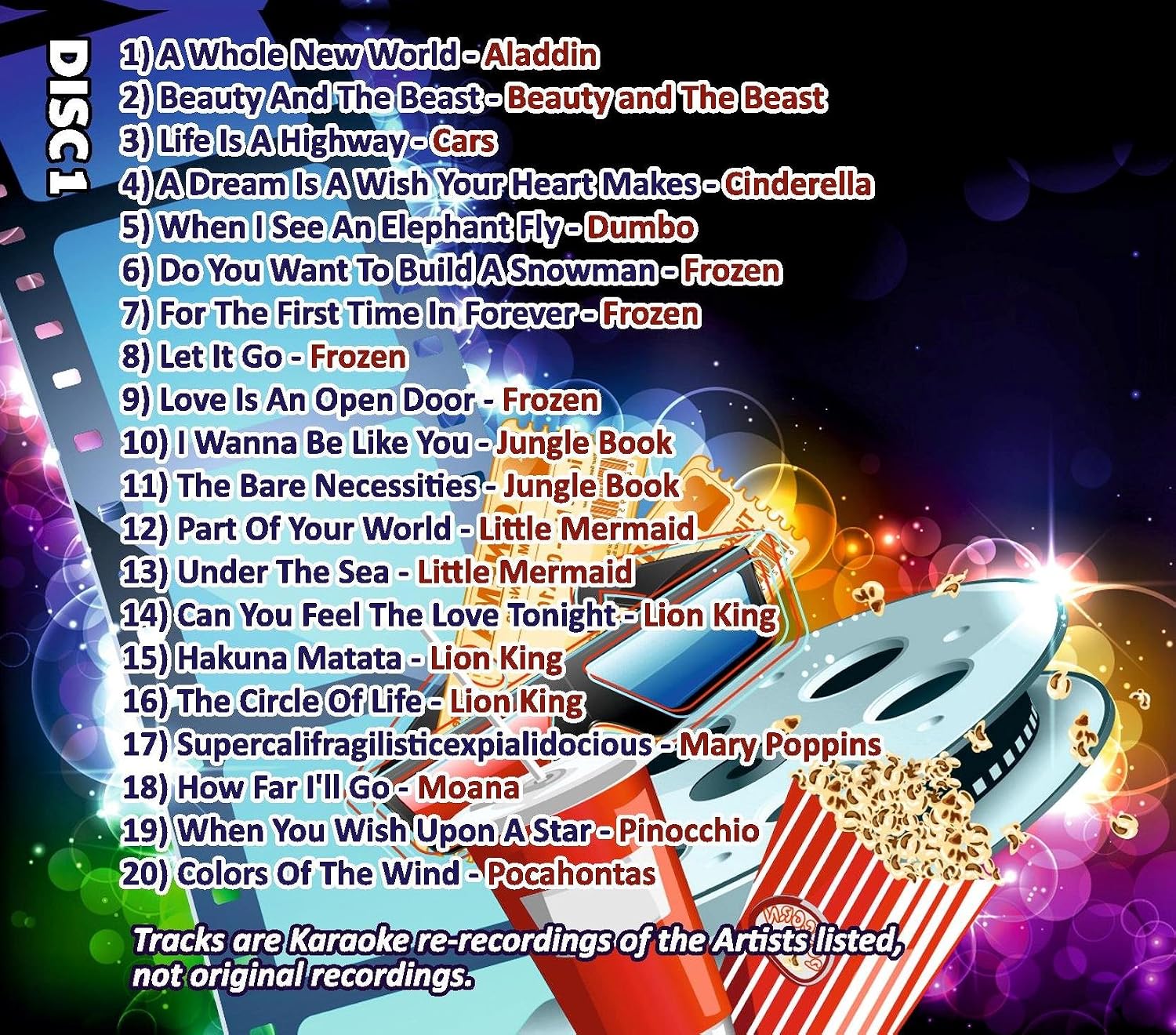 Mr Entertainer Big Karaoke Hits of Kids Movies Volume 2 - Image 3