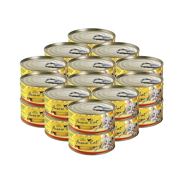 FUSSIE CAT SUPER PREMIUM CHICKEN & SWEET POTATO FORMULA IN GRAVY GRAIN-FREE WET CAT FOOD 2.82OZ, CASE OF 24