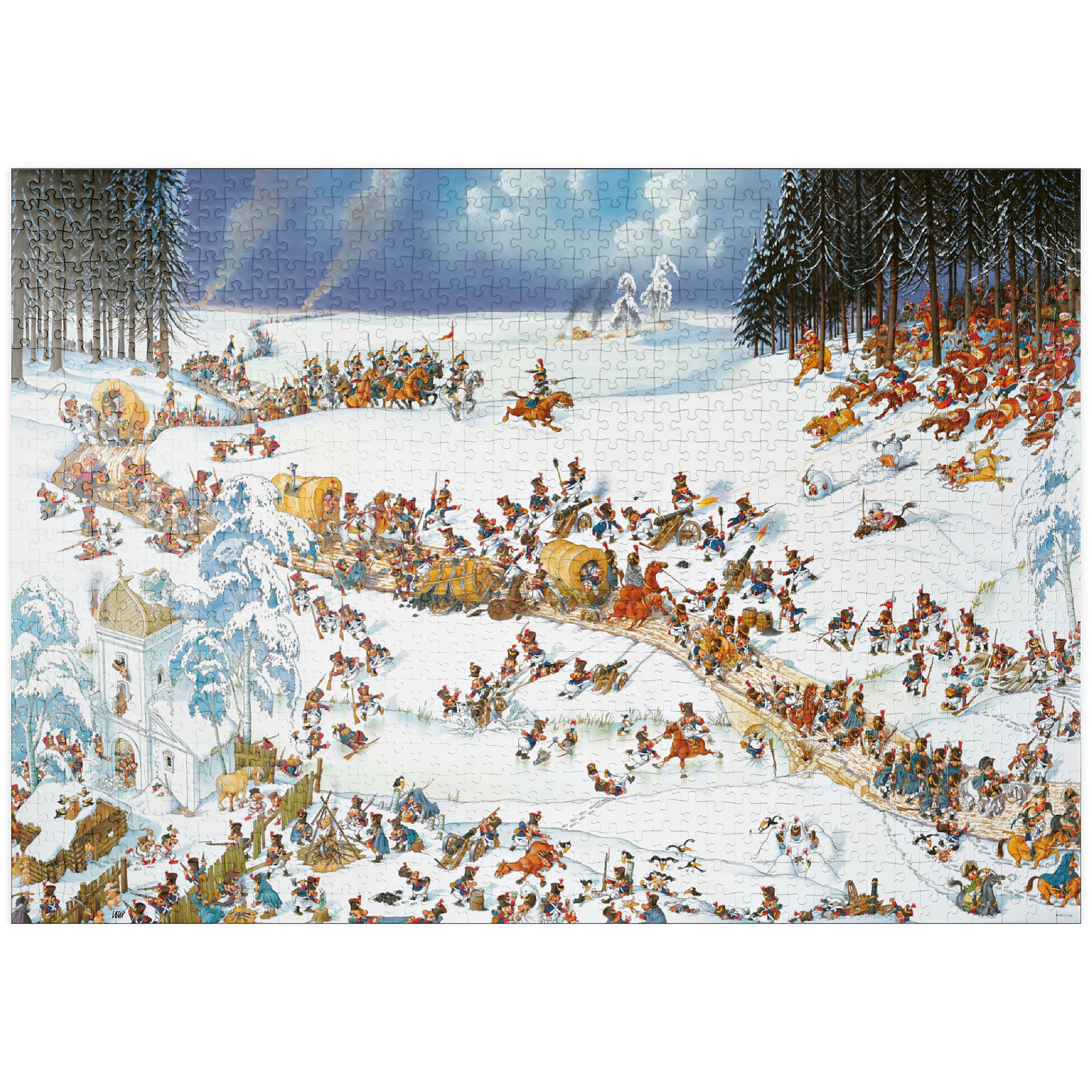 Napoleon's Winter - Jean-Jacques Loup - Cartoon Classics - Premium 1000 pieces Puzzle - MyPuzzle special collection from Heye Puzzle