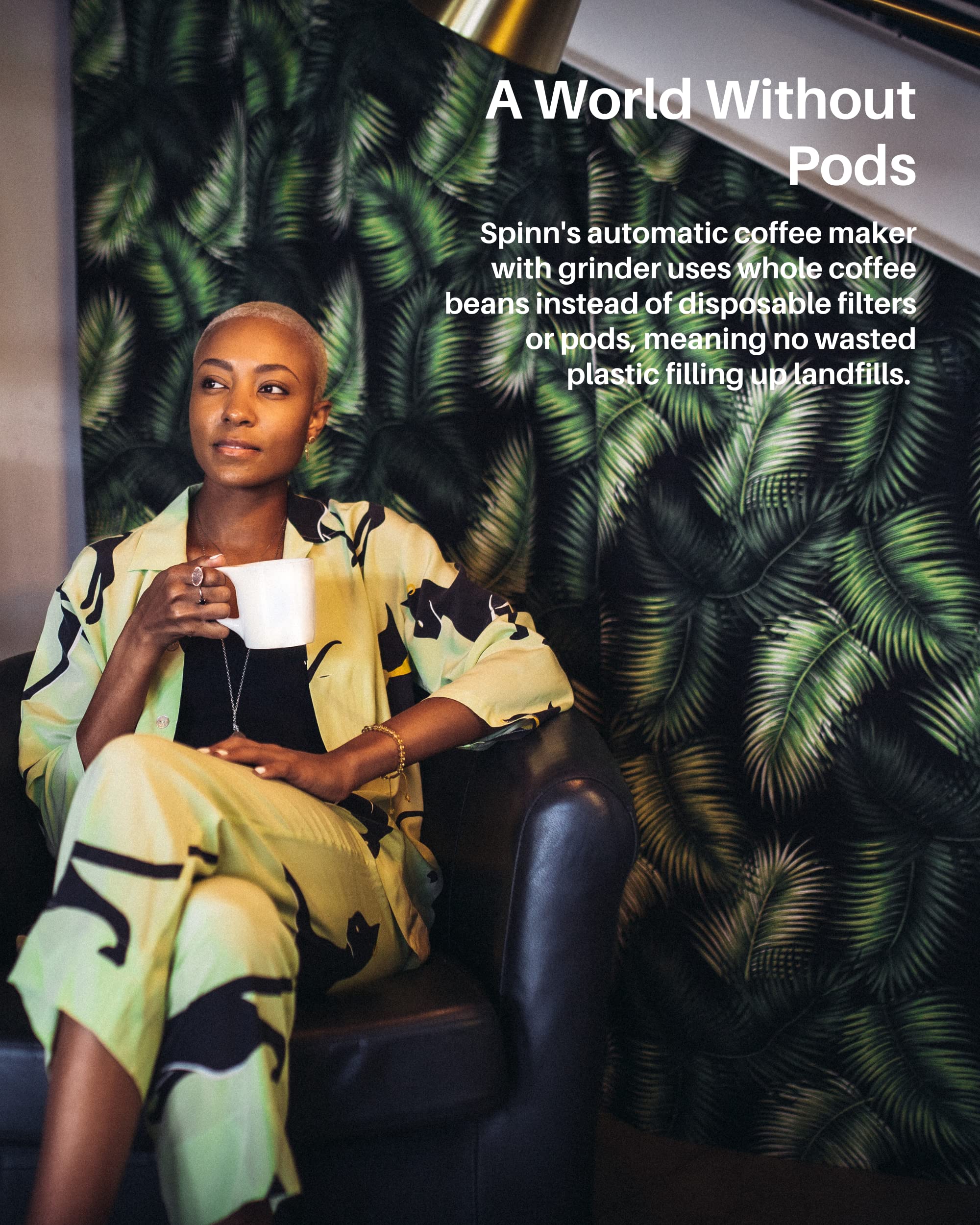 SPINN Espresso & Coffee Machine, Smart WiFi Automatic Coffee Maker