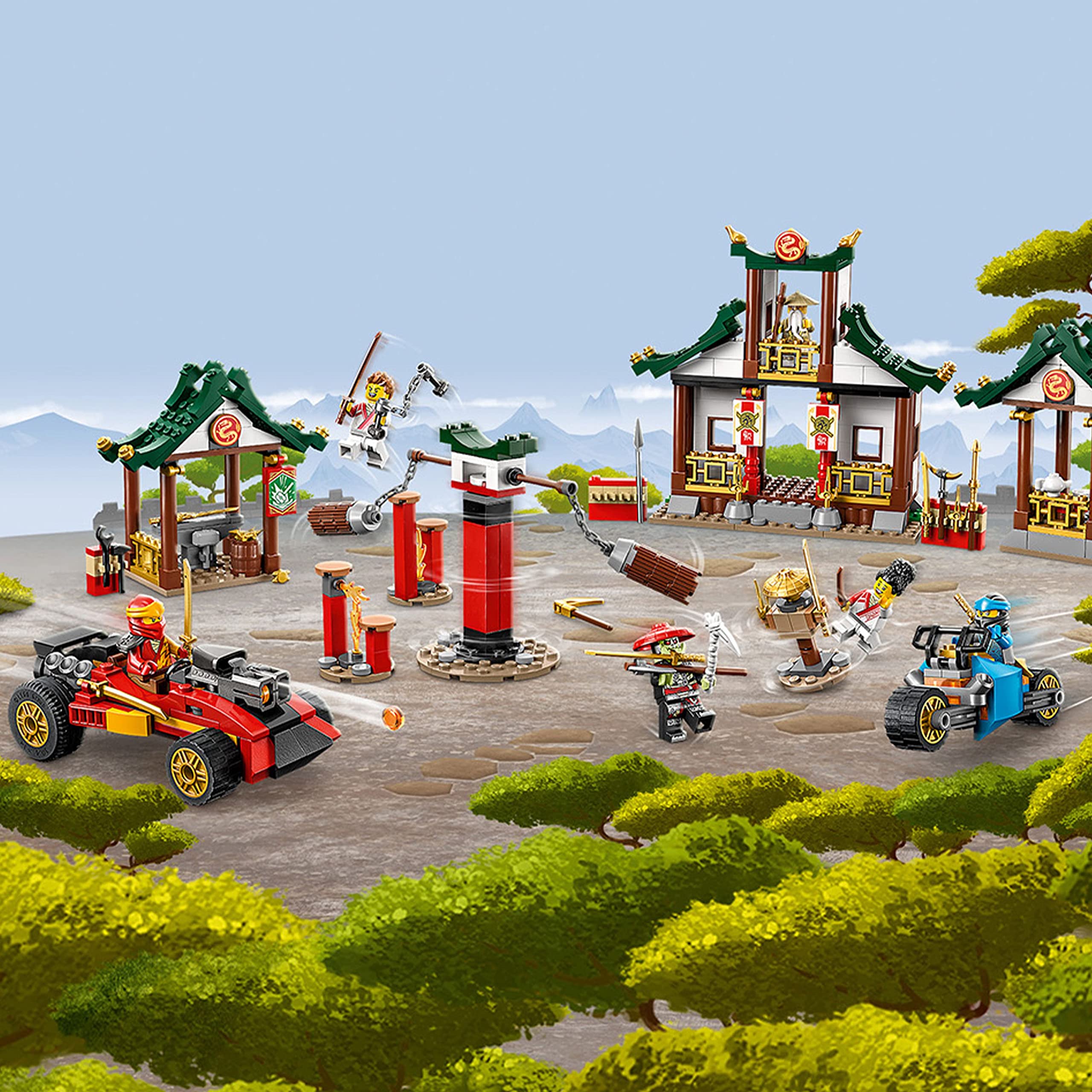 Lego NINJAGO Creative Ninja Brick Box 71787, Toy Storage, Bricks to Build Dojo, Ninja Car, Motorbike, 6 Minifigures & More, Toys for Kids 5 Plus