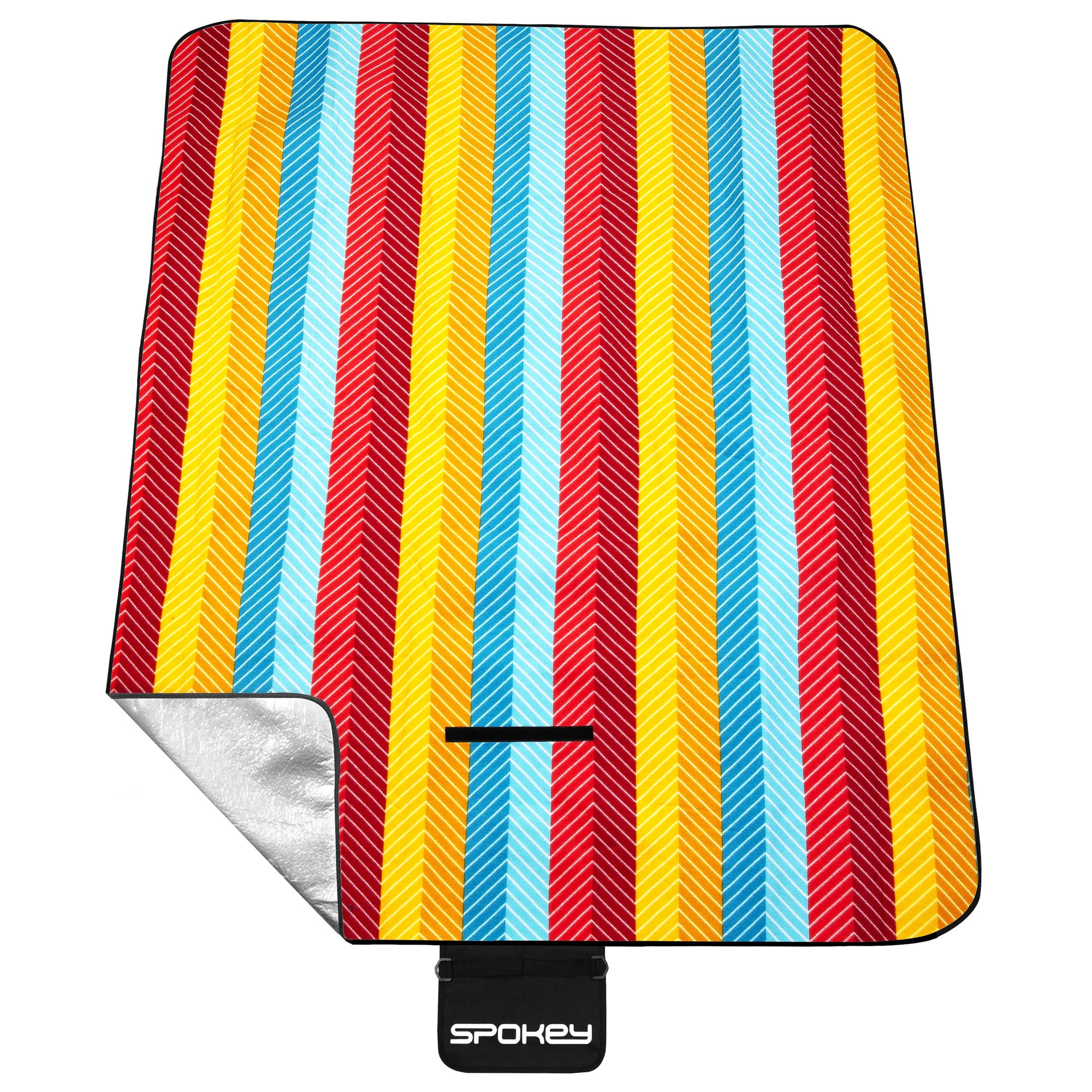 Spokey PICNIC GRAIN Fleece/pvc Picnic Blanket - Multi-Colour, 150 x 130 cm