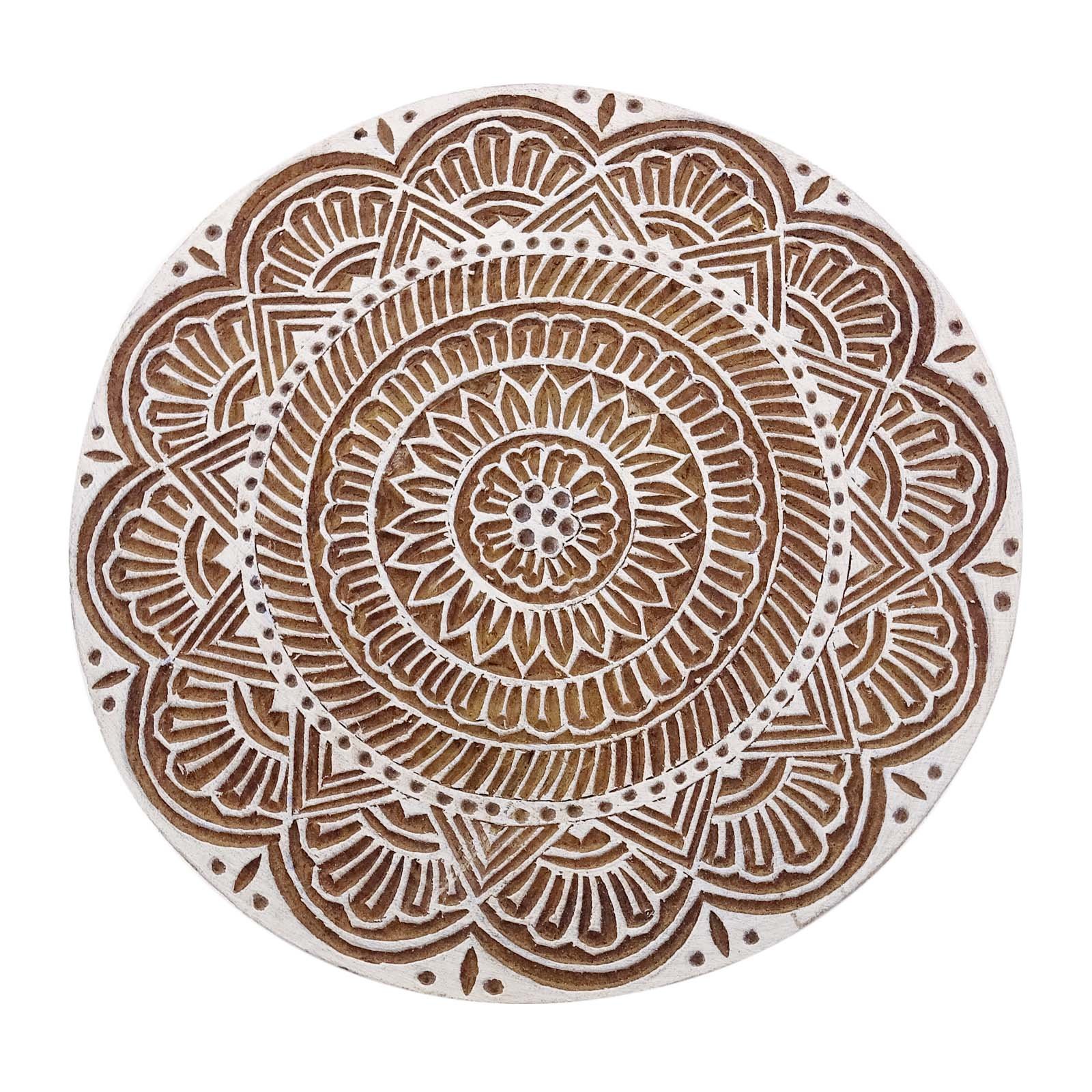 Wood Block Stamp Scrapbook Stamp Floral Indian Textile Printing Block