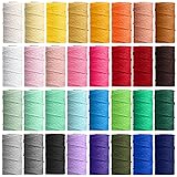 32 Rolls Macrame Cord 4 Strand 2mm x 1760 Yards