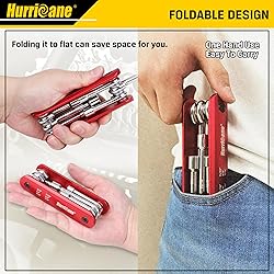 HURRICANE 6 in 1 Folding Nut Driver Set SAE, Hex