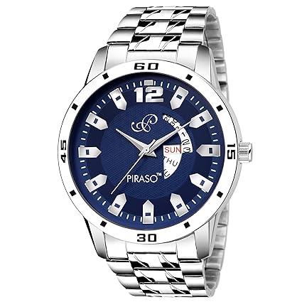 Day and Date Black Dial Time Teacher Mens Watch 2034-BL-CK