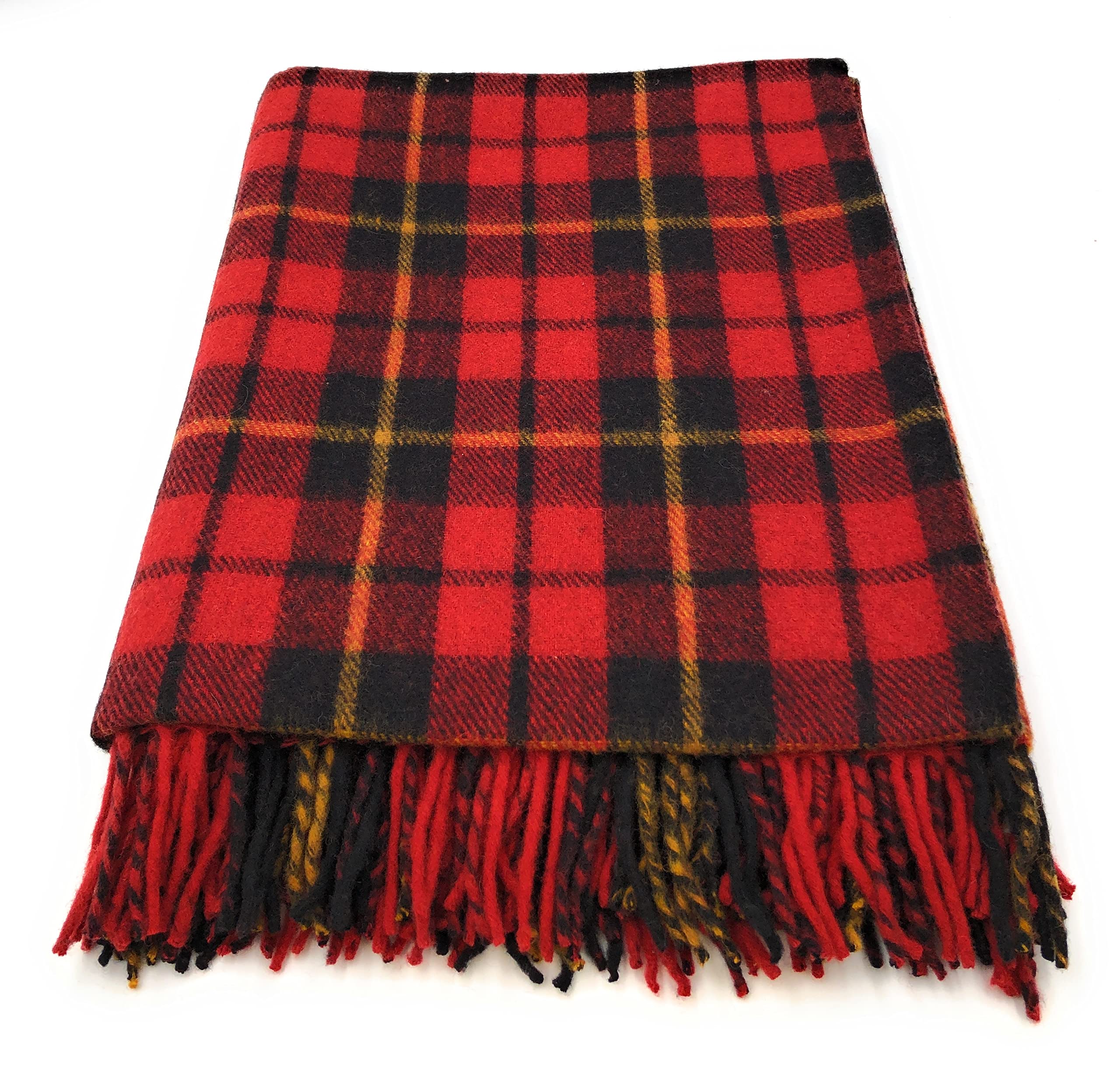 Clans of Scotland Scottish clans – Modern tartan rugs /blanket - Travel Blanket - Outdoor Blanket (Wallace)