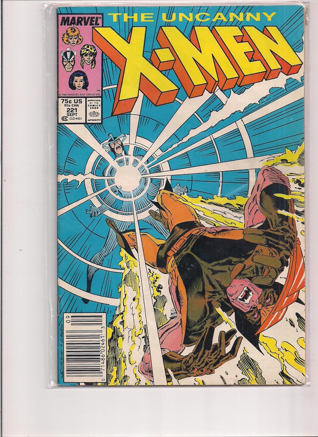 Uncanny XMen 221 1987 Mark Jeweler Variant Marvel Comic