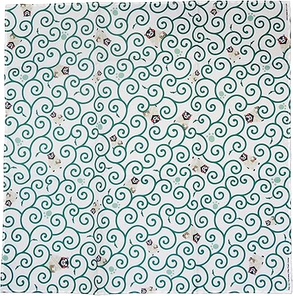 Amazon Co Jp オリジナルくまモン風呂敷 エコバッグ作り方説明書付 唐草柄 ホーム キッチン