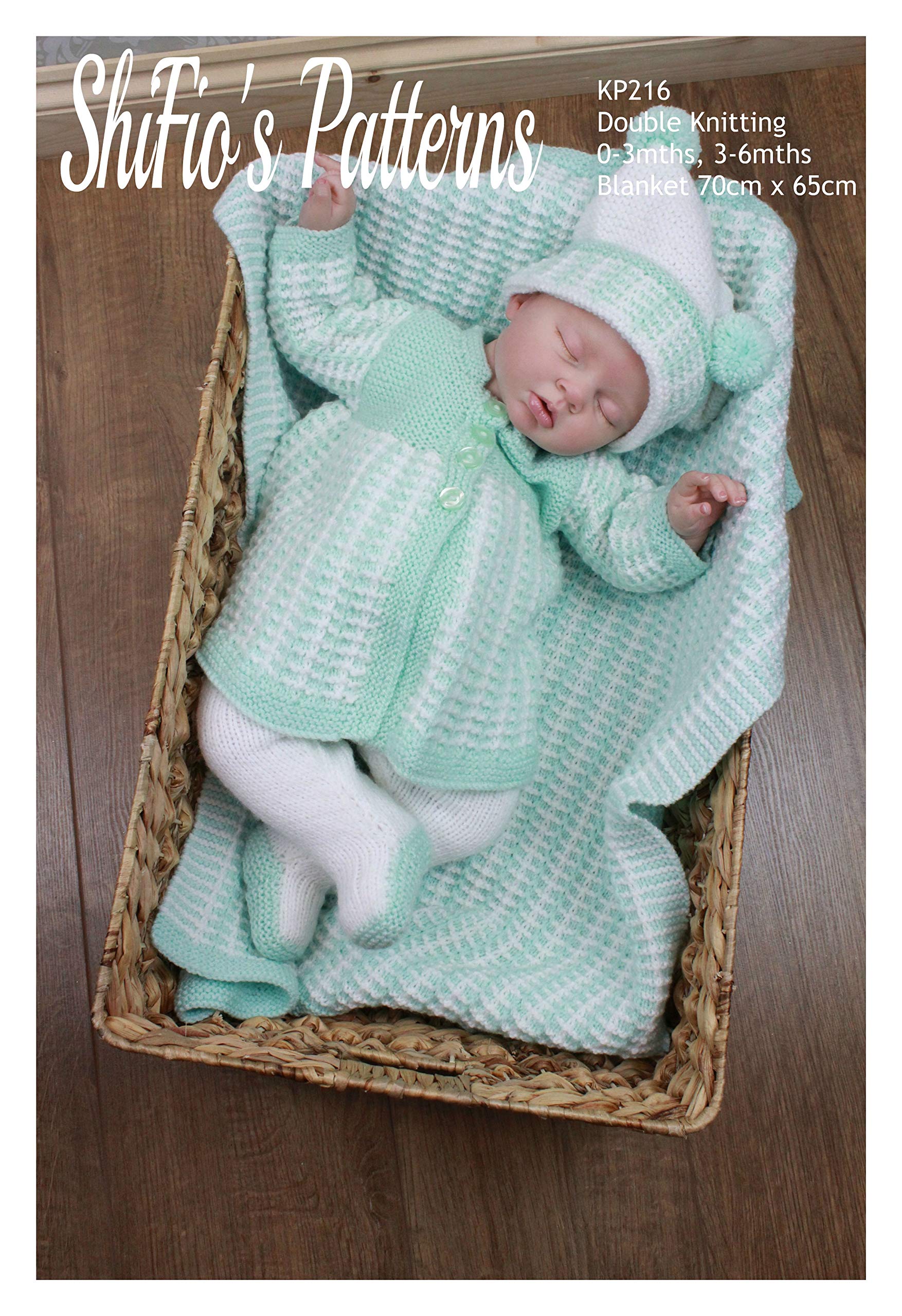 Knitting Pattern for Baby's Jacket, Hat, Leggings and Blanket, Babies Afghan Pattern, Baby Knitting Pattern, 0 to 3 Months, 3 to 6 Months, Double Knitting, KP216