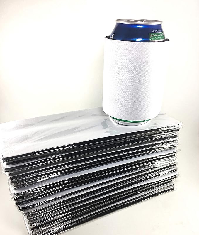 White Slap Can Cooler BlanksSublimation or Vinyl. Neoprene
