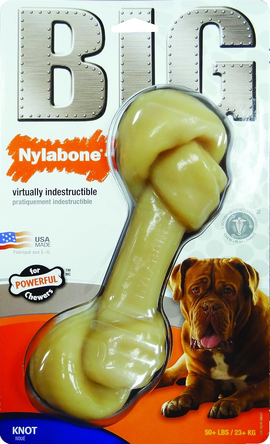 nylabone big chew durable toy bone for large breeds