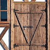 XiangJunly 6 Pcs 3 Inch Heavy Duty Black T Hinges for Gates Fences Barn Shed view 5