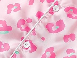 Topgal Pajamas for Girls – Green Satin Button Up