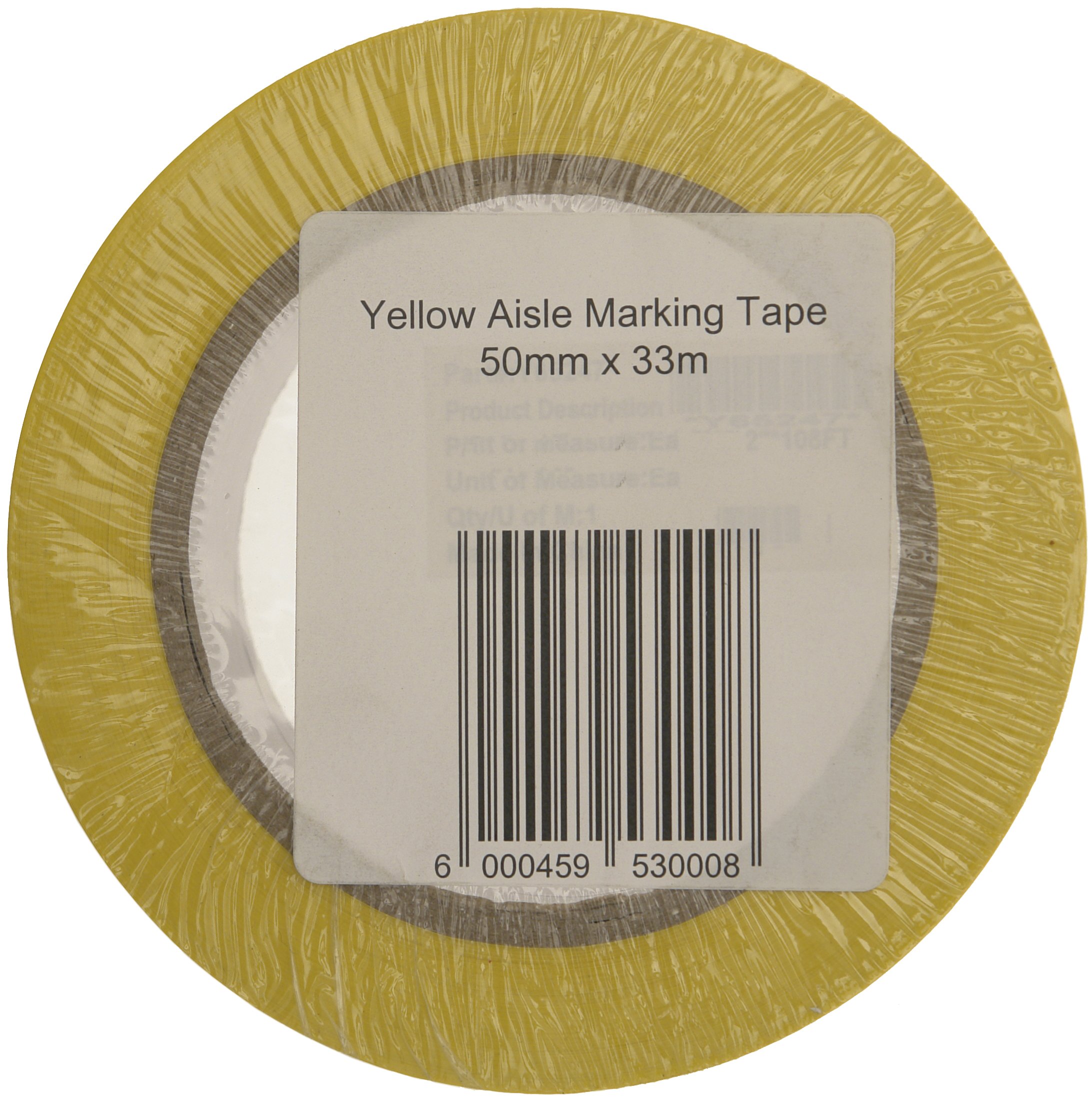 Signs & Labels FBLW1 50mm x 33m Aisle Marking Tape - Yellow