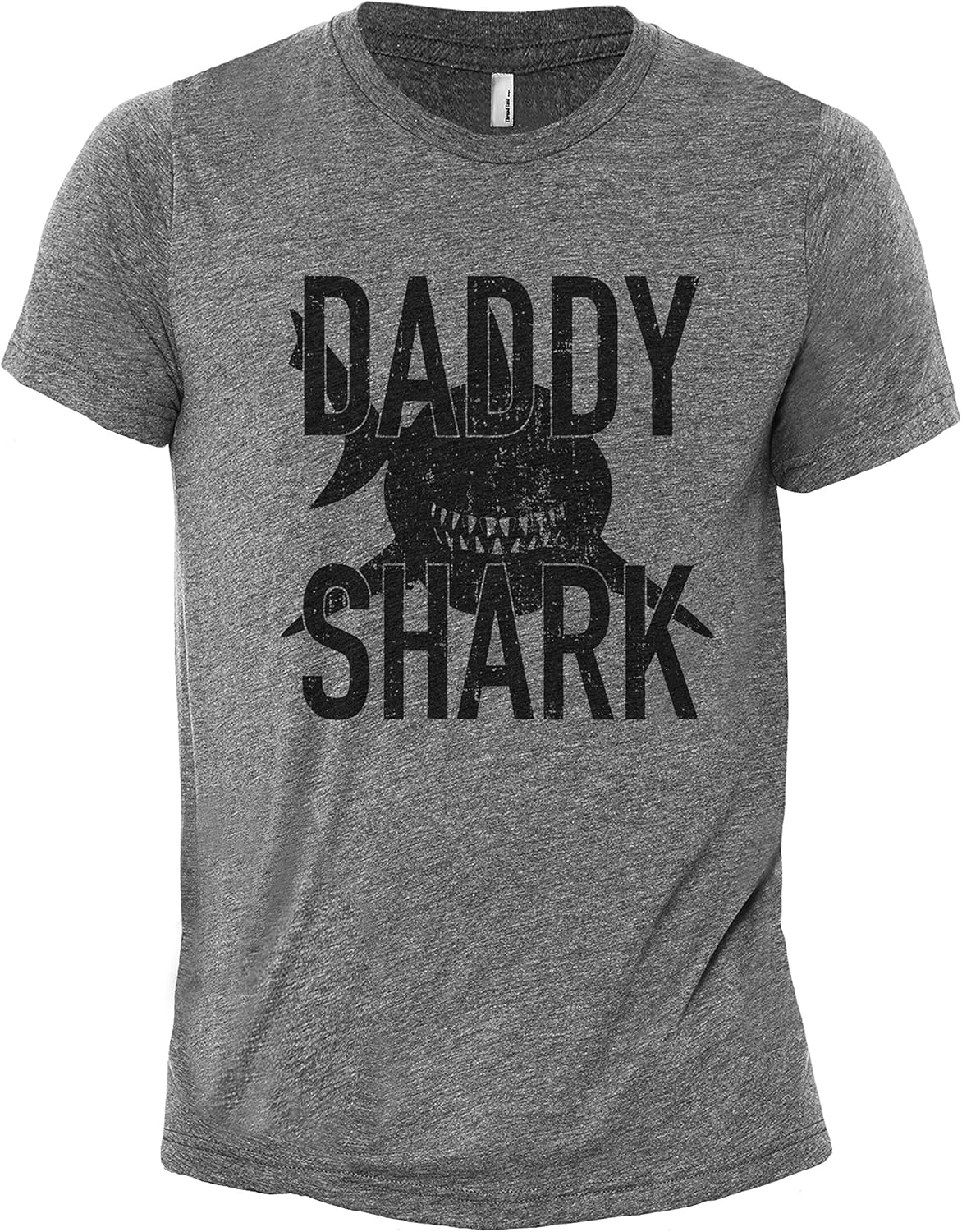 Daddy Shark Men's Crewneck Casual Fit T-Shirt Printed Graphic Tee
