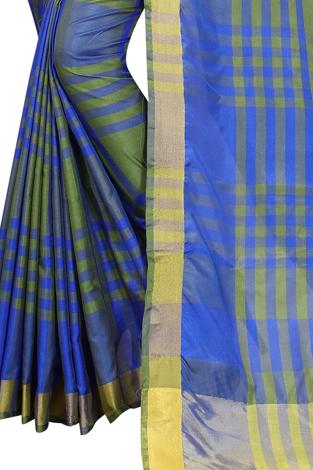 perfectblue cotton saree with blouse piece