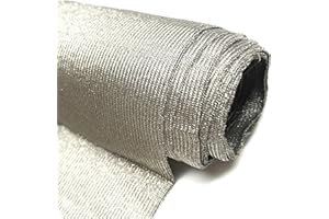 FARADAY DEFENSE Cyber Faraday Fabric RFID Shielding Silver Fabric Roll 62" x 1 Ft. - Premium Grade EMF Signal Blocking Material