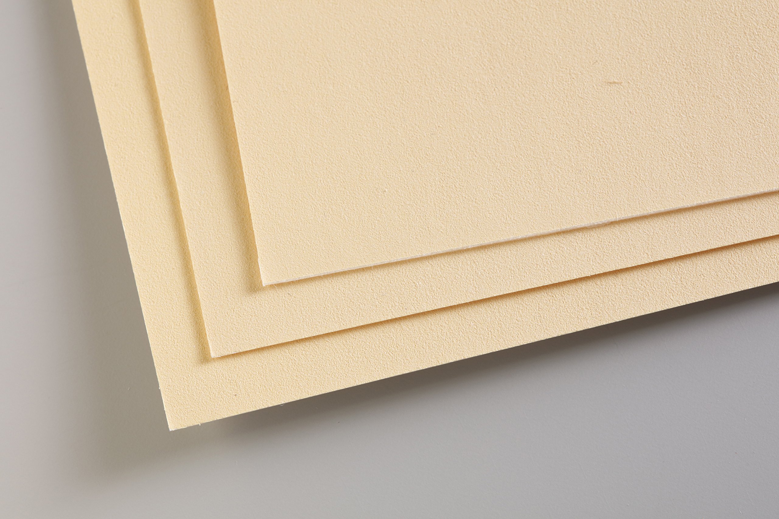 Clairefontaine - Ref 197011C - Pastelmat Card Sheets (Pack of 5 Sheets) - 360gsm Card - 24 x 32cm - Maize Colour - Specially Formulated For Use With Pastels