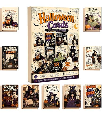 Amazon.com : NobleWorks 20 Assorted Box Set Funny Halloween