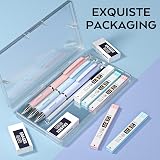 Nicpro 3Pcs Pastel Mechanical Pencil Set 0.7mm with Case HB Lead Refills view 9