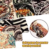 ANGTUO Kids Fake Tattoo Sleeves 5 PCS Boys Girls Halloween Rockstar Punk view 6