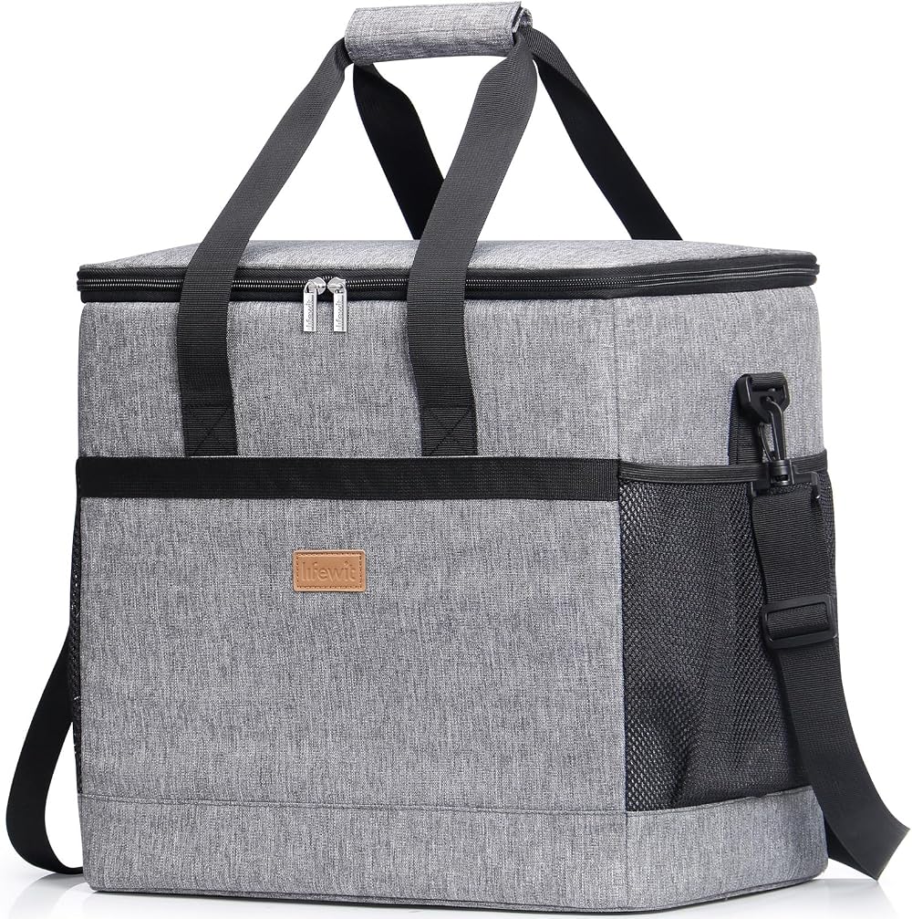 Lifewit Cooler Bag 60 Cans Collapsible Insulated Large Lunch Grey