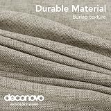 Deconovo Rectangle Tablecloth Faux Linen 59x95in Water Resistant Wipeable view 5