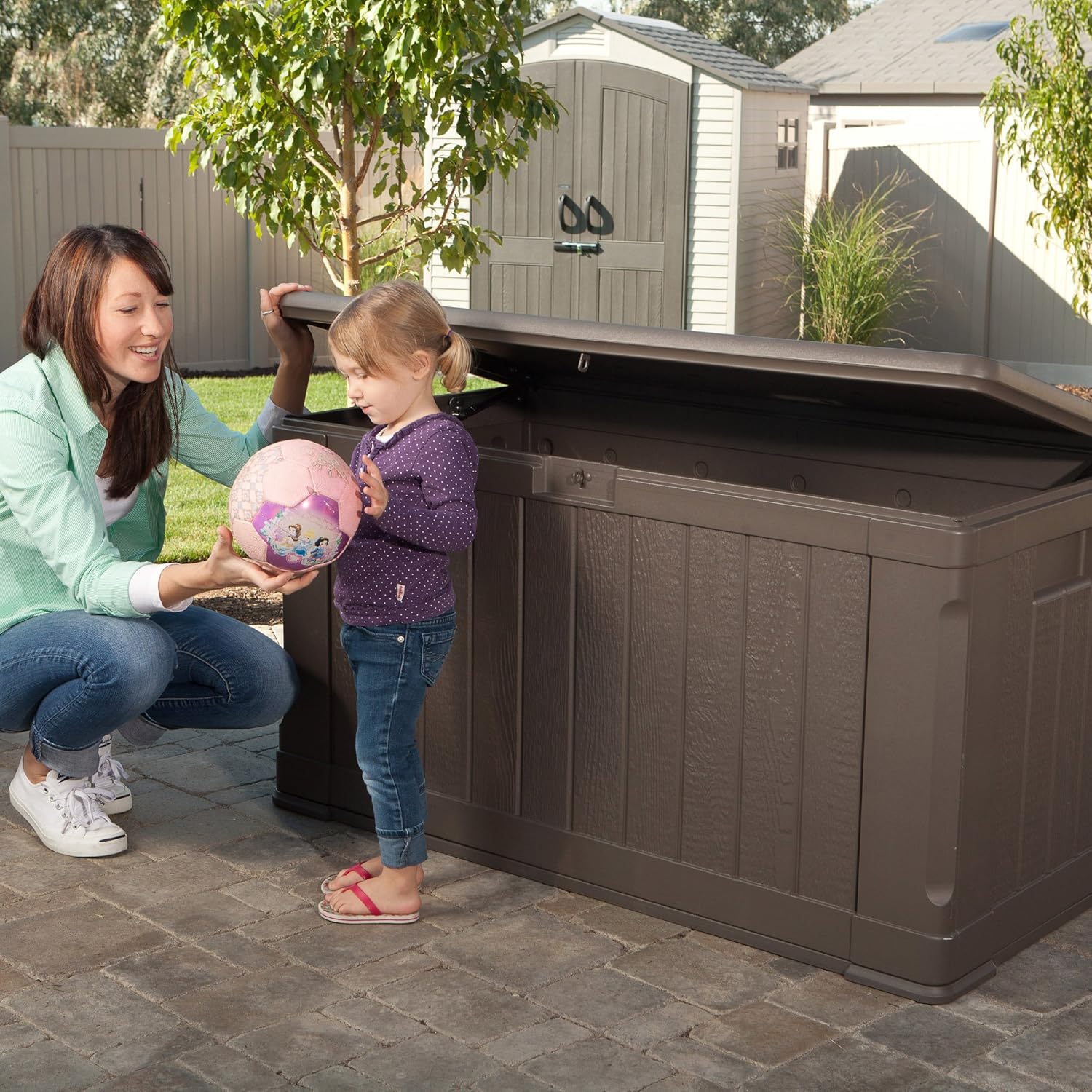 Lifetime 60089 Deck Storage Box, 116 gallon : Garden & Outdoor