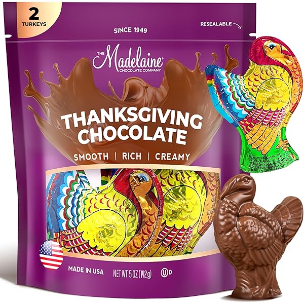 Amazon.com: Madelaine Milk Chocolate Turkey Candy – 1 oz Foil