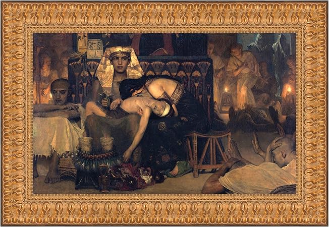 Design Toscano "la Muerte del faraón de Firstborn Son, Color Completo