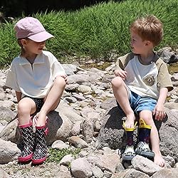 LANCDON Toddler Rain Boots for Boys and Girls