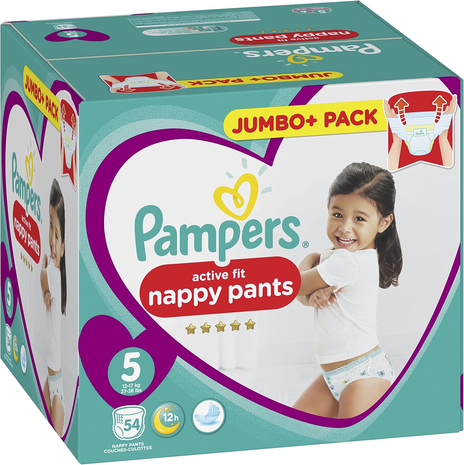 pampers active fit nappy pants size 5